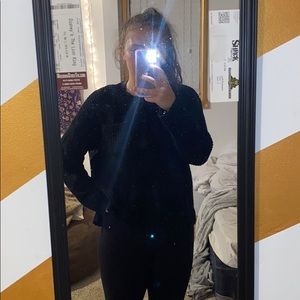 black long sleeve sweater